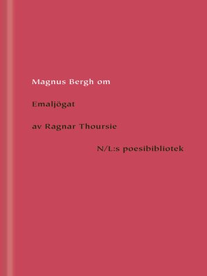 cover image of Om Emaljögat av Ragnar Thoursie